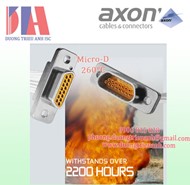 Đầu nối chịu nhiệt độ cao 2200 giờ 260°C Micro-D Axon | Axon Micro-D MIL-DTL-83513 | D-CLICK CONNECTORS