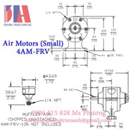 Động cơ khí nén Gast 4AM-FRV-63A chính hãng USA | Air Motors (Small) 4AM-FRV-13C Gast