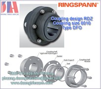 Gear Couplings Ringspann RDZ 0010 DFO-STA-0FB020-1FB025 | Khớp nối bánh răng Ringspann RDZ 0010 DFO | Khop Noi chinh hang Ringspann