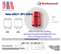 Itelcond ARC102M250NB1 | Tụ điện Itelcond ARS/C– 85°C 2.000h | Itelcond ARC222M250NE1 | Intelcond Viet Nam chính hãng