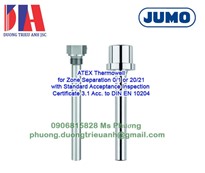 Jumo ATEX Thermowell for Zone Separation 0/1 or 20/21  to DIN EN 10204