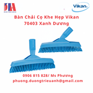 Bàn Chải Cọ Khe Hẹp Vikan 70403 Xanh Dương