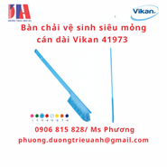 Bàn chải vệ sinh siêu mỏng cán dài Vikan 41973