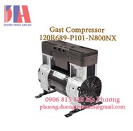 Máy nén khí Gast 120R689-P101-N800NX | Rocking Piston Gast 120R