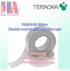 TERAOKA No.7048 0.05 White Double-coated adhesive film tape | băng keo Teraoka 7048 0.05 trắng (Japan)