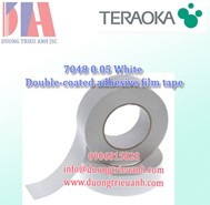 TERAOKA No.7048 0.05 White Double-coated adhesive film tape | băng keo Teraoka 7048 0.05 trắng (Japan)