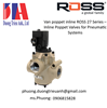 Van poppet inline ROSS 27 Series – Inline Poppet Valves for Pneumatic Systems