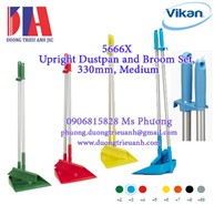 Vikan Upright Dustpan and Broom Set, 330mm, Medium 56663 56662 56664 56666 56667 56669
